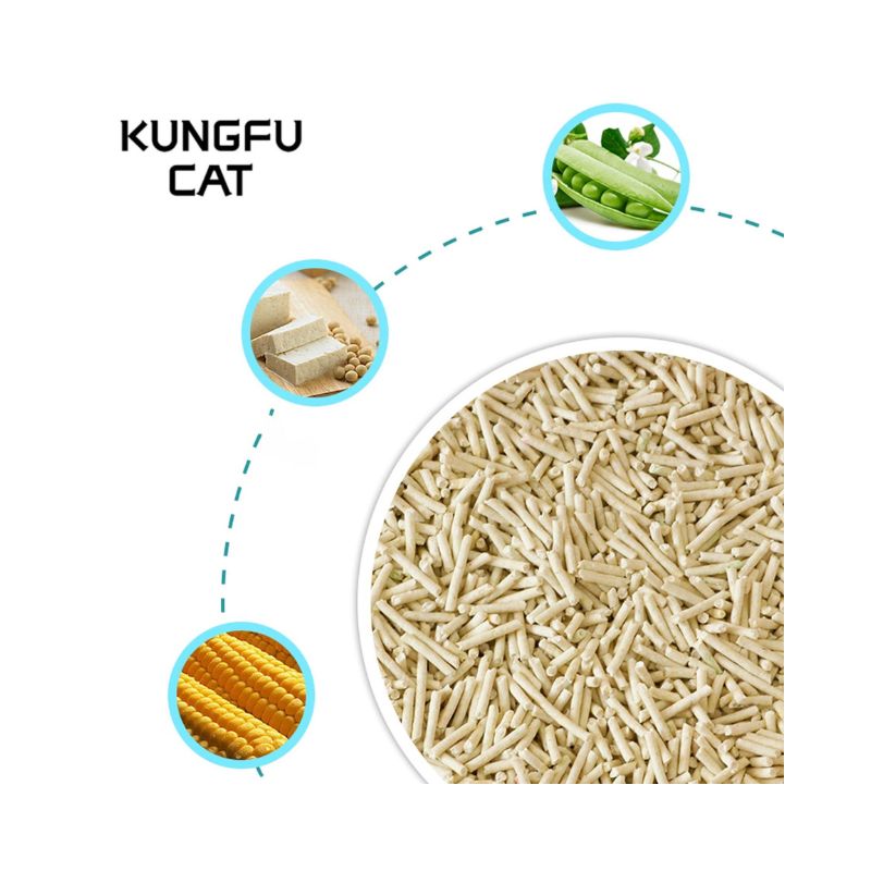 KUNGFU CAT Tofu Cat Litter Green Tea 17.5L (Click and Collect ONLY)