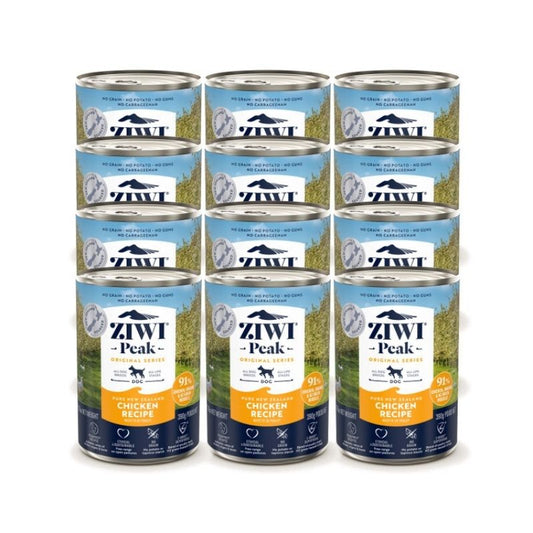 Ziwi Peak Wet Dog Food Chicken Canned 390G x 12