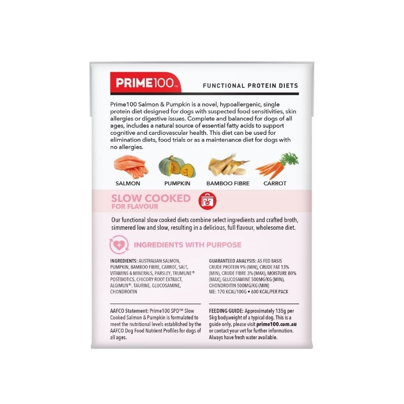 PRIME100 SPD™ Slow Cooked Salmon & Pumpkin 354g x 12