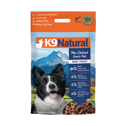 K9 Natural Beef Feast Freeze-dried Dog Food 3.6KG