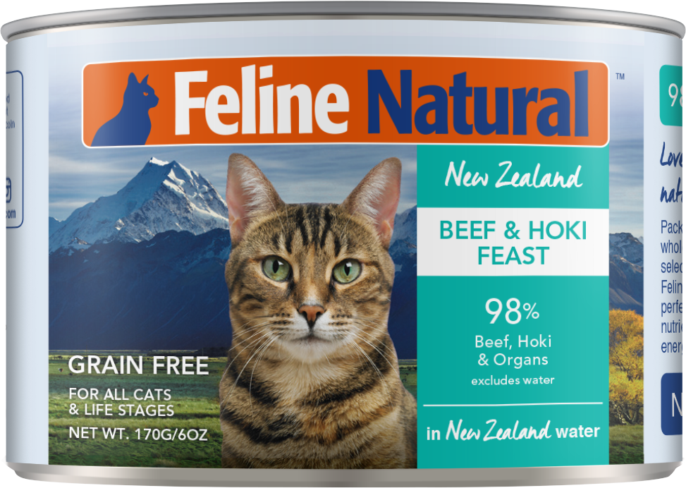 Feline Natural Cat Beef And Hoki Canned 170G - ADS Pet Store
