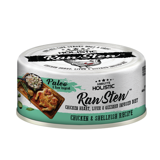 Absolute Holistic Raw Stew Chicken and Shellfish Dog & Cat Wet Food 80G - ADS Pet Store