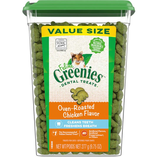 Greenies Cat Dental Treats Oven Roasted Chicken Flavour 277G - ADS Pet Store
