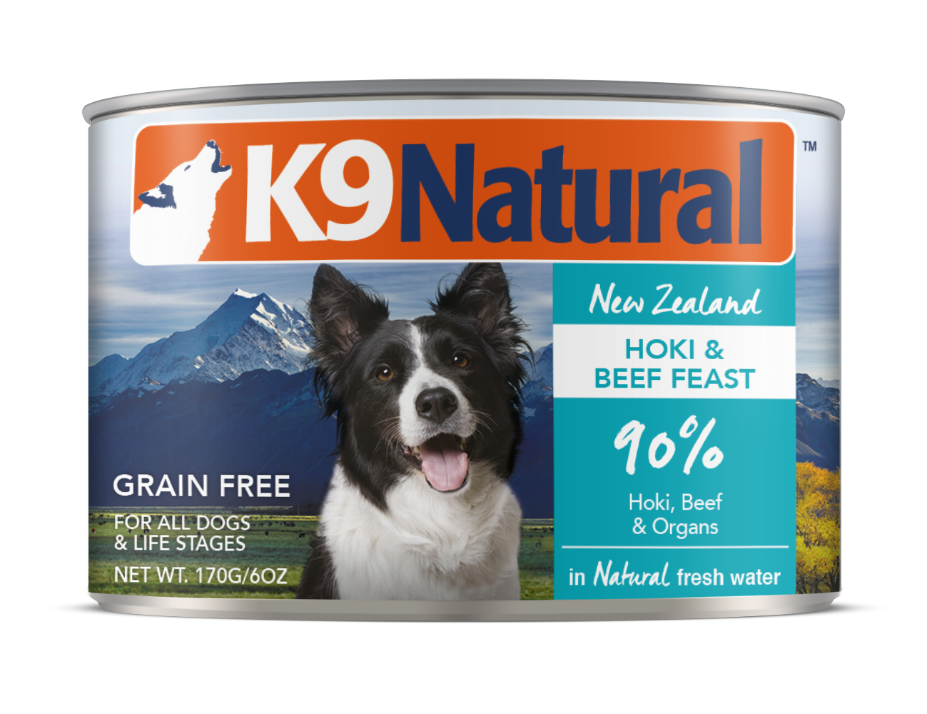 K9 Natural Hoki And Beef Canned Dog Food 170G