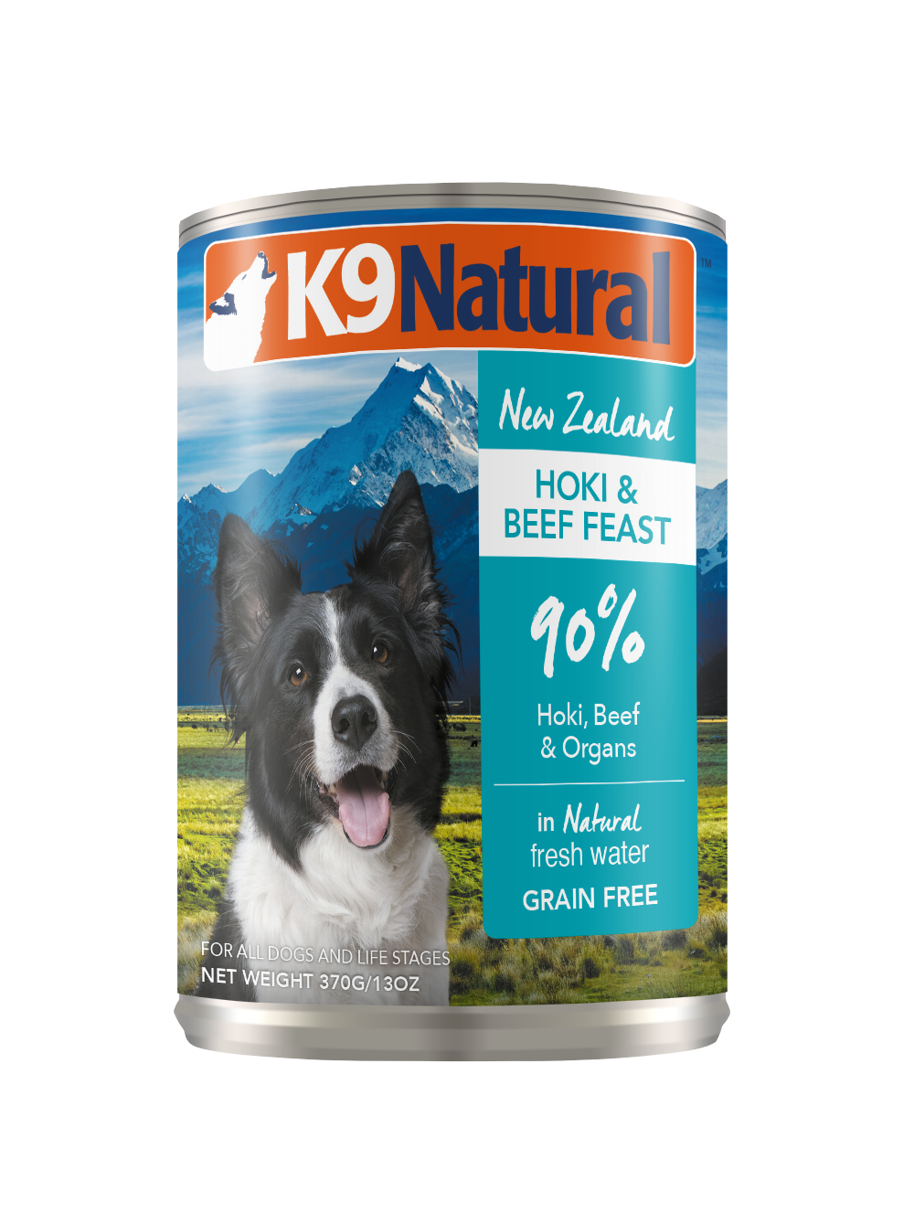 K9 Natural Hoki And Beef Canned Dog Food 370G - ADS Pet Store
