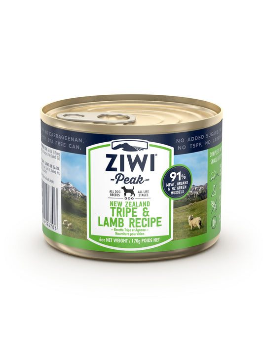 Ziwi Peak Wet Dog Food Tripe And Lamb Canned 170G - ADS Pet Store