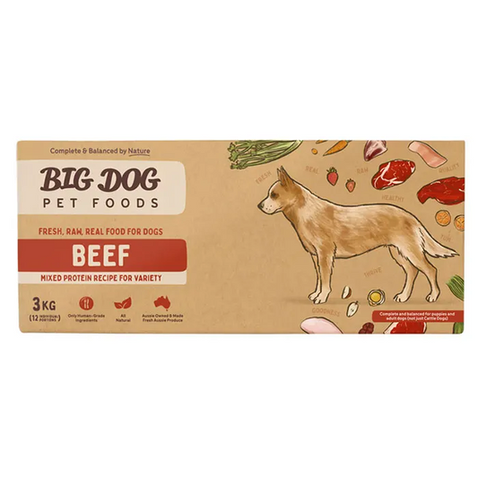 big dog raw dog food beef 3kg