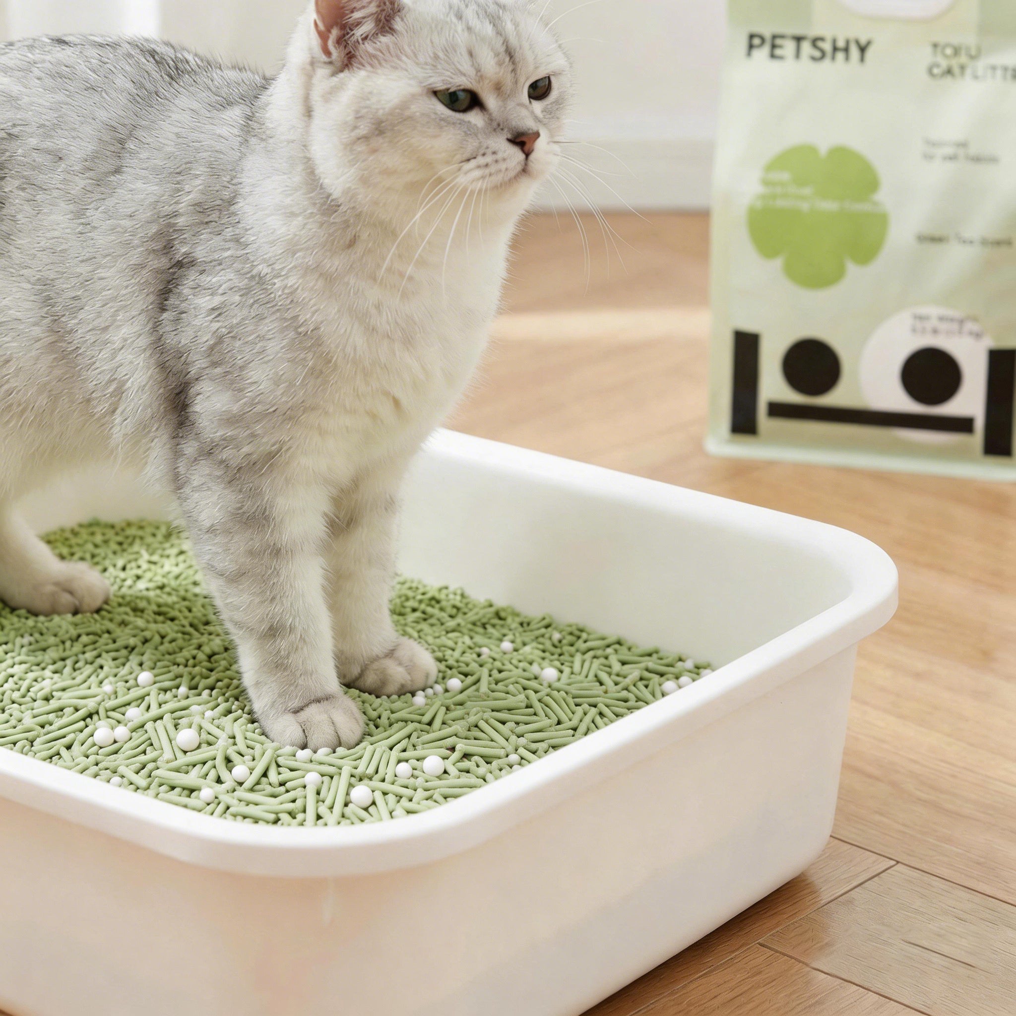 PETSHY Green Tea Tofu Cat Litter 2.5KG