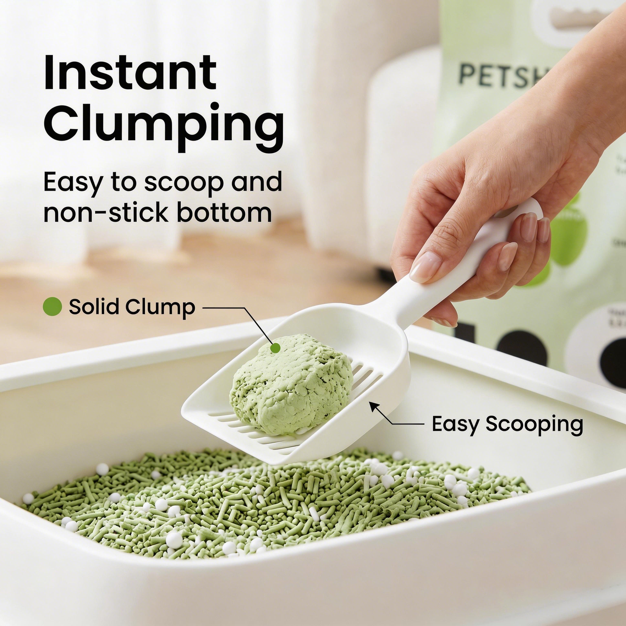 PETSHY Green Tea Tofu Cat Litter 2.5KG