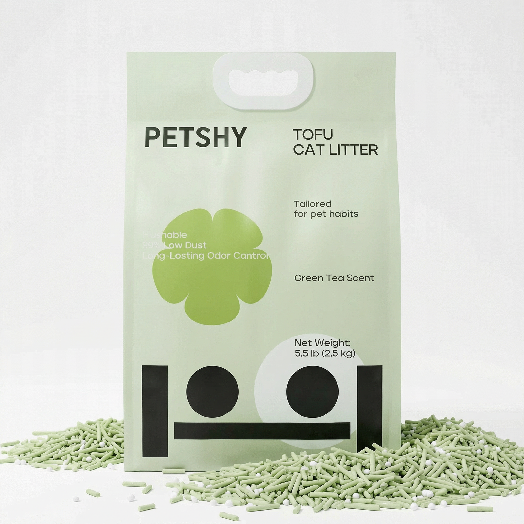 PETSHY Green Tea Tofu Cat Litter 2.5KG
