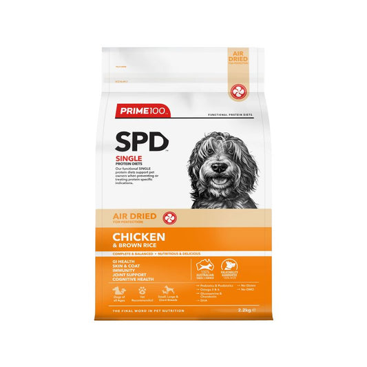 Prime100 SPD Air Chicken and Brown Rice Dry Dog Food 2.2KG
