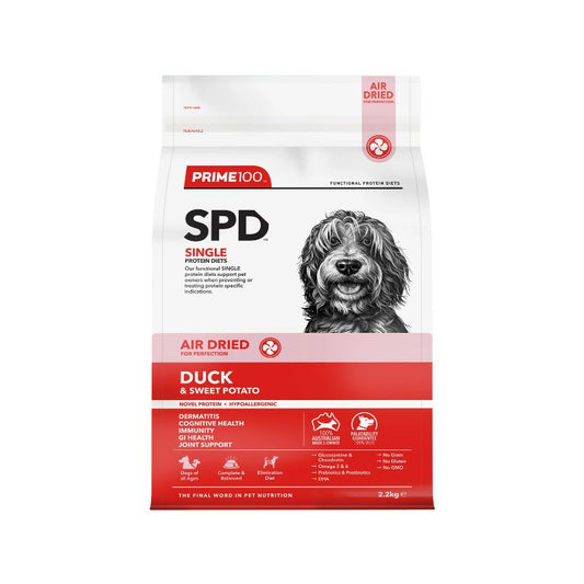 Prime100 SPD Air Duck and Sweet Potato Dry Dog Food 2.2KG