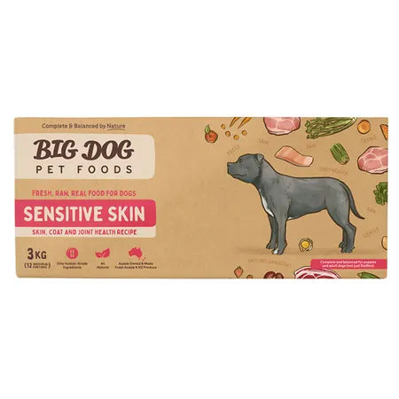 Big Dog Barf Sensitive Skin Raw Dog Food 3KG