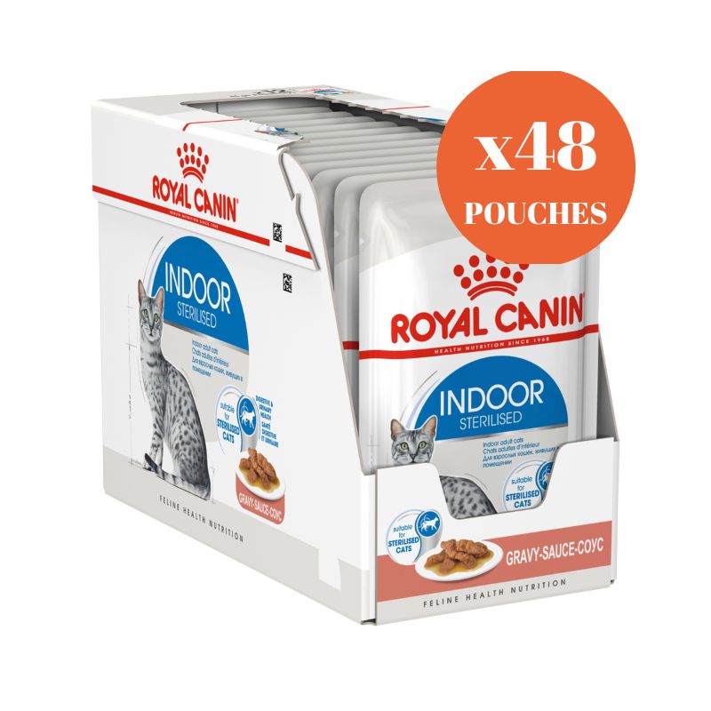 ROYAL CANIN Indoor Adult Gravy Wet Cat Food Pouch