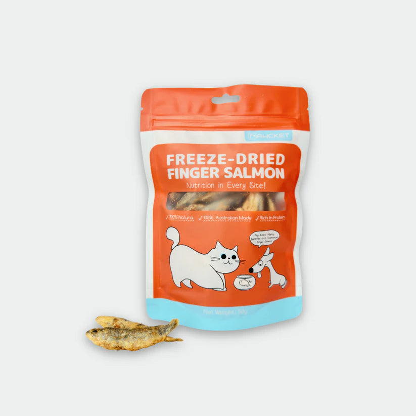 PAWCKET Freeze Dried Raw Baby Salmon Dog & Cat Treat 50G