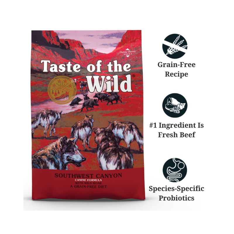 Taste of the Wild Southwest Canyon Wild Boar Dry Dog Food 5.6KG