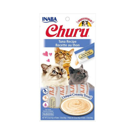 INABA Churu Purées Tuna Flavor Cat Treats 4x16G