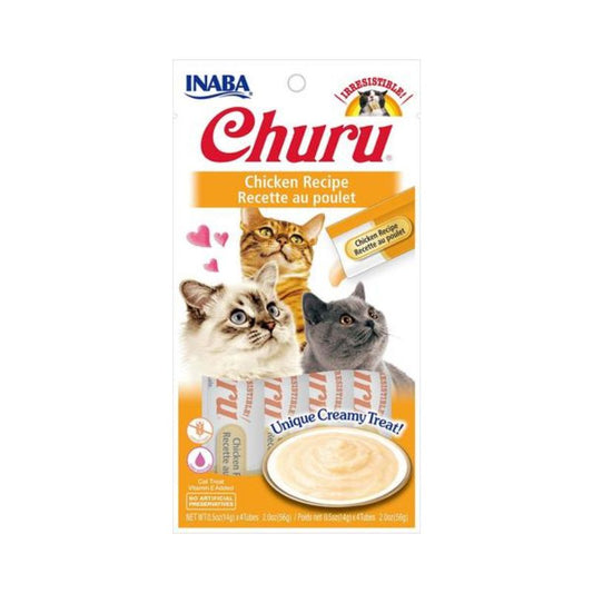 INABA Churu Purées Chicken Flavor Cat Treats 4x16G