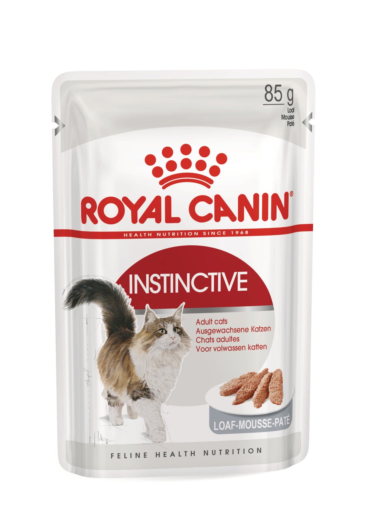 Royal Canin Instinctive Adult loaf wet cat food, single 85 g pouch