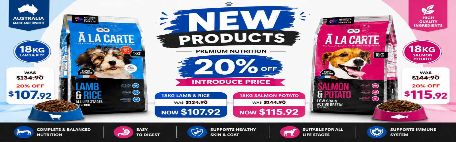 A LA CARTE DOF FOOD SAVE 20% OFF