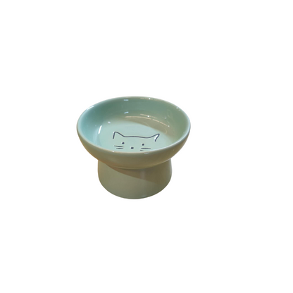 ADS Pet MIni Color Ceramic Raised Cat Bowl