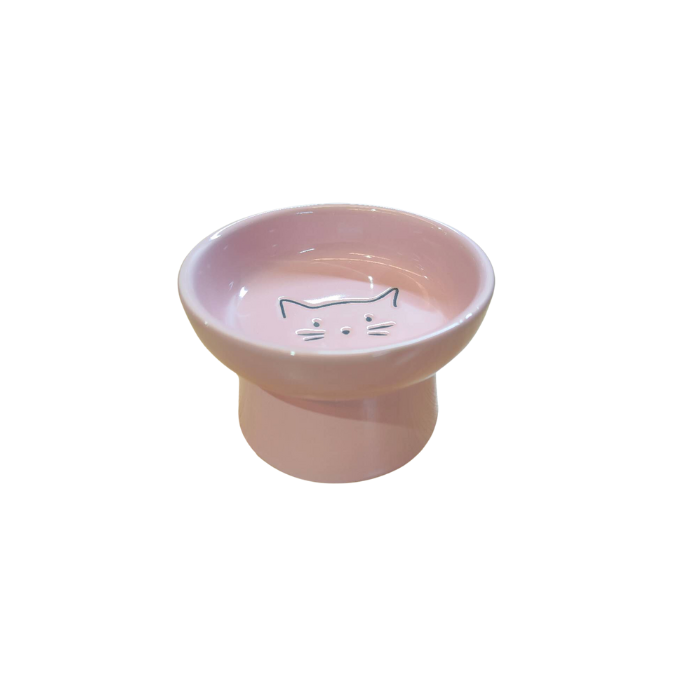 ADS Pet MIni Color Ceramic Raised Cat Bowl