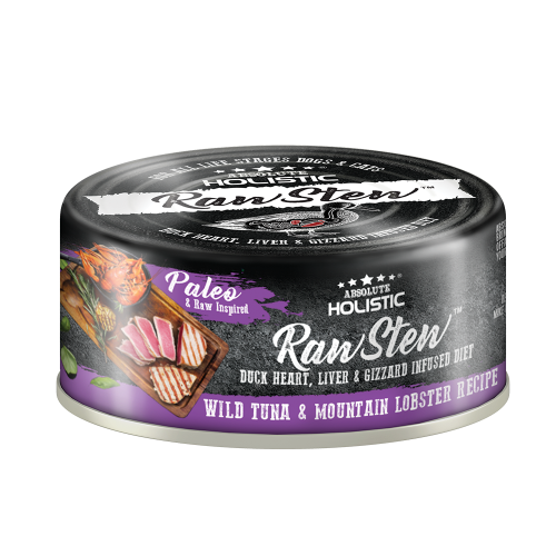 Absolute Holistic Raw Stew Tuna and Mountain Lobster Cat Wet Food 80G