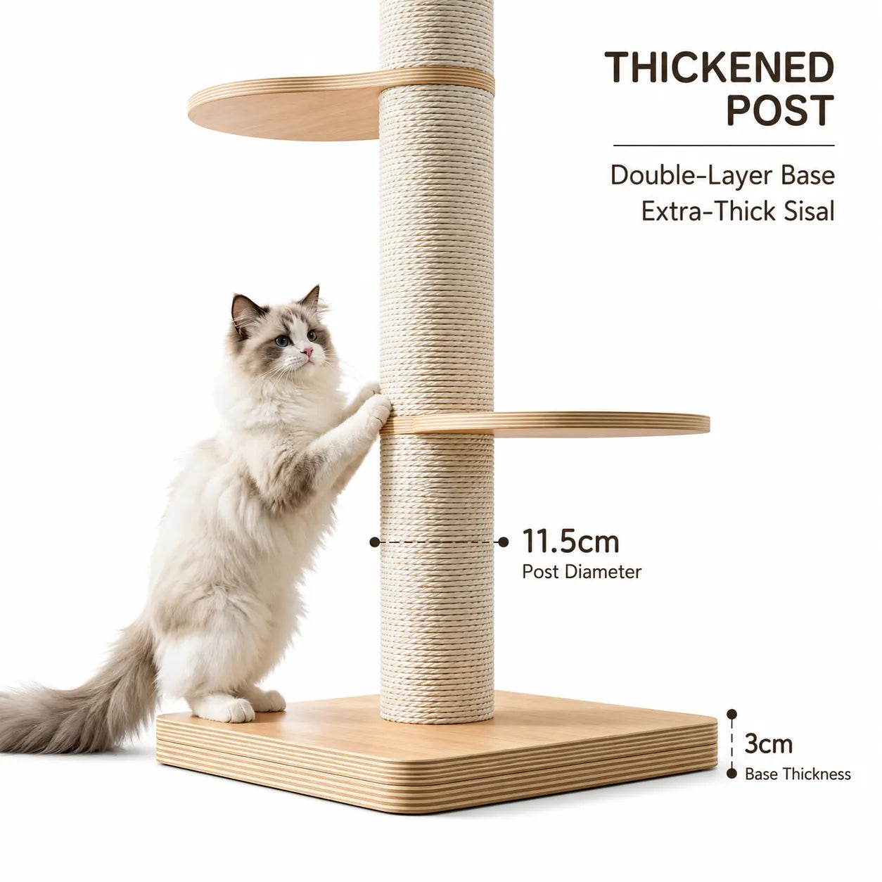 ADS PET Adjustable Floor-to-Ceiling Cat Tower V01