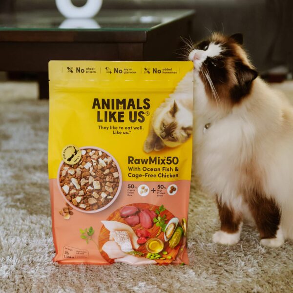 Animals Like Us Cat RawMix50 with Fish and Chicken 1.36KG lifestyle