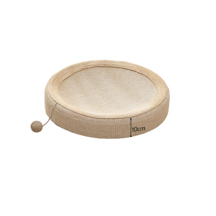 BELOVED PET Cat Jute Scratcher Round