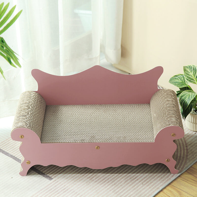 beloved pet cat scratcher sofa pink