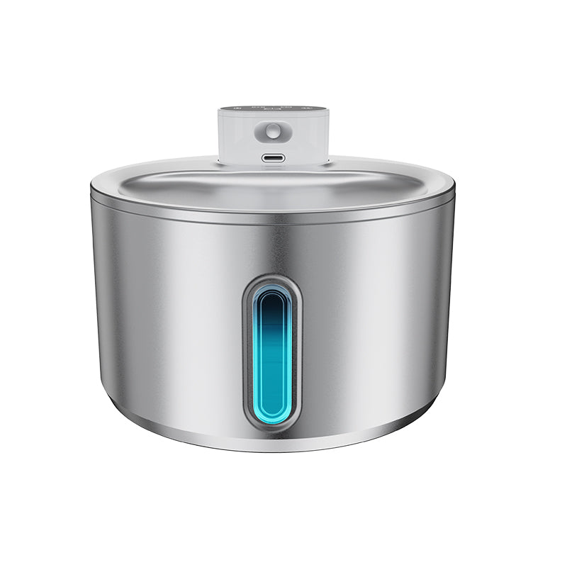 ADS Pet Wireless Stainless Steel Water Fountain Automatic Drinker 4L