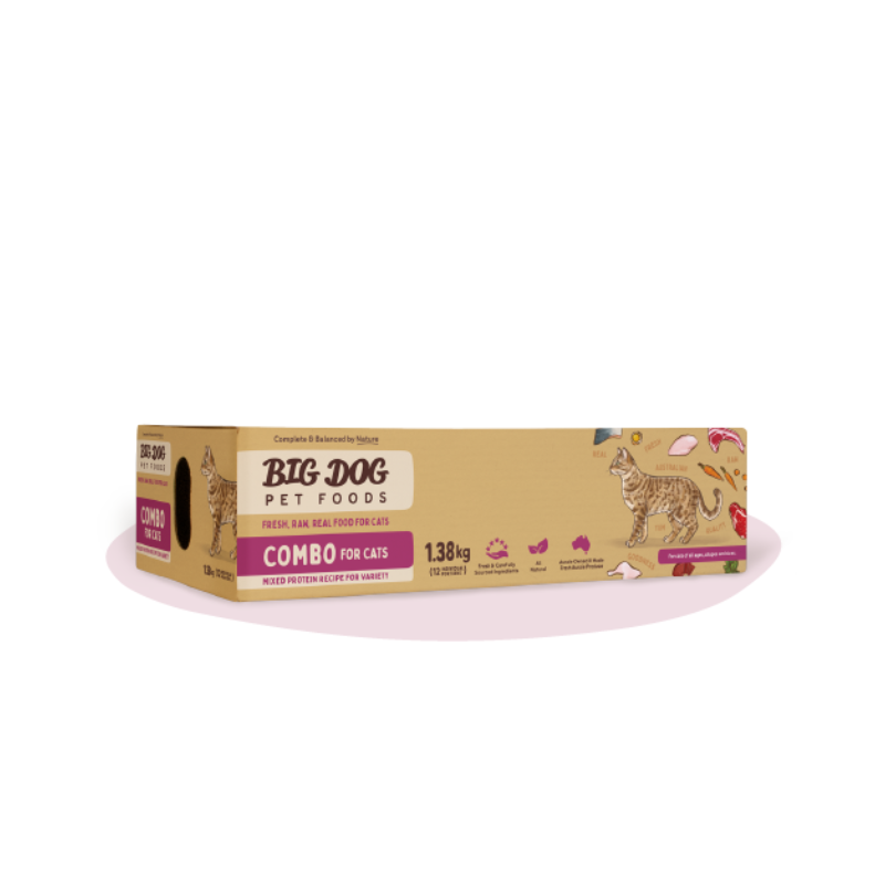 BIG DOG COMBO RAW CAT FOOD 1.38KG