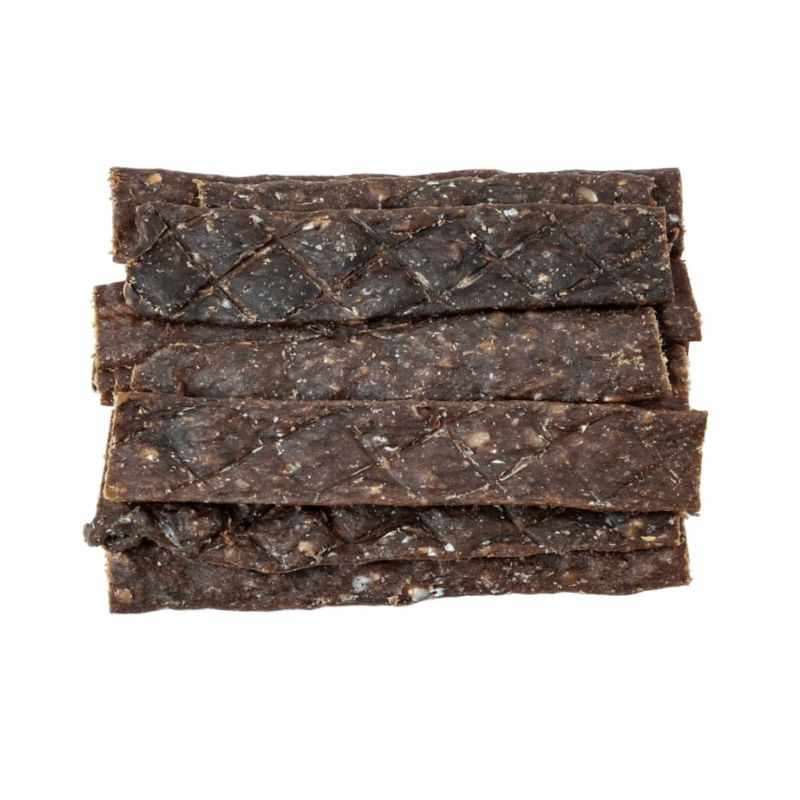 BLACKDOG Dog Treats Beef Jerky Straps 800G display