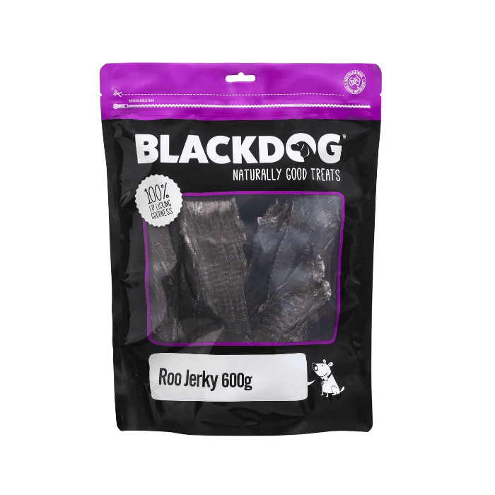 BLACKDOG Dog Treats Kangaroo Jerky 600g