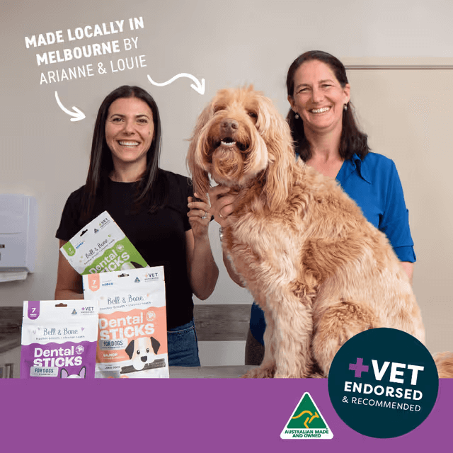 Bell & Bone Dental Sticks Kangaroo, Mint and Turmeric Dog Treat 7 Pack vet recommended