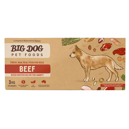 Big Dog Barf Beef Raw Dog Food 3KG