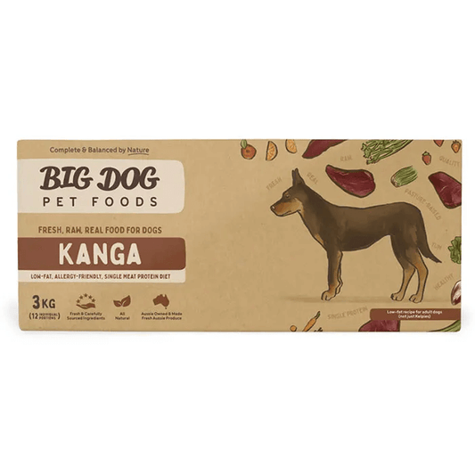 Big Dog single protein Barf Kanga Raw Dog Food 3KG