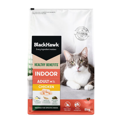 Black Hawk Chicken Indoor Adult Dry Cat Food 8KG