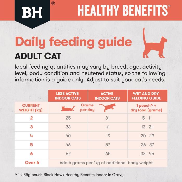 black hawk chicken indoor adult dry cat food daily feeding guide
