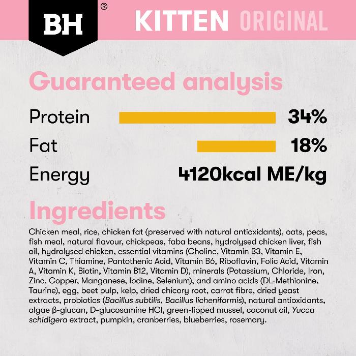 black hawk chicken original kitten dry cat food guaranteed analysis and ingredients list