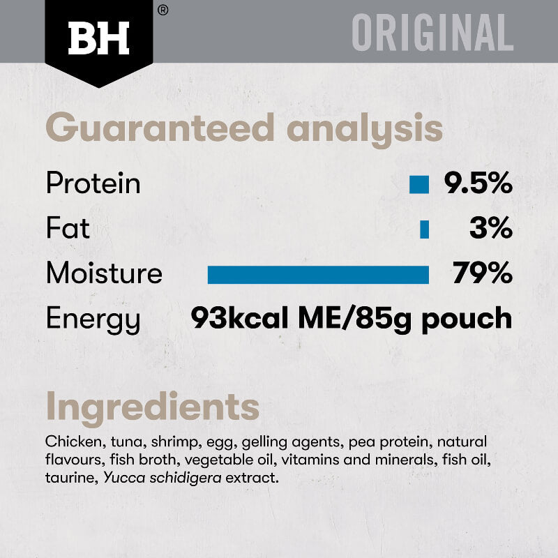 Black Hawk Chicken and Seafood Gravy Adult Wet Cat Food guaranteed analysis and ingredients