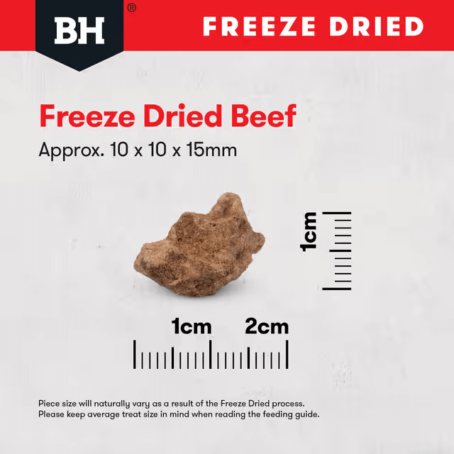 Black Hawk Freeze Dried Beef Liver Dog Treats 50G size guide
