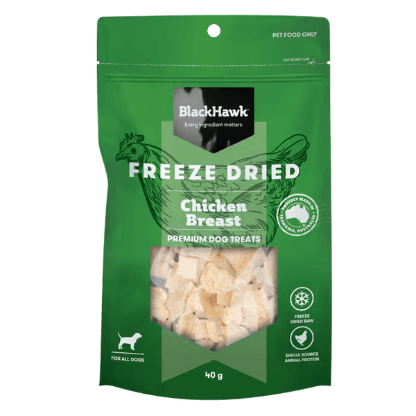 Black Hawk Freeze Dried Chicken Breast Dog Treats 40G