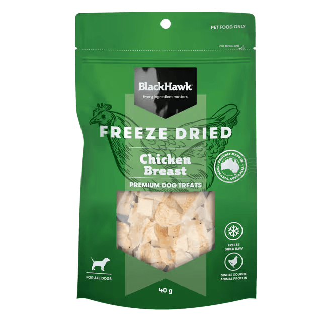 Black Hawk Freeze Dried Chicken Breast Dog Treats 40G