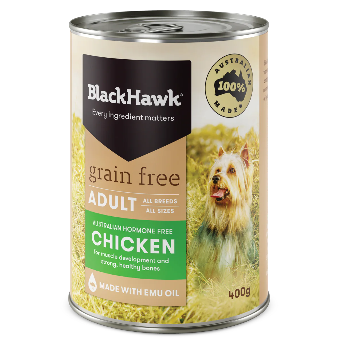 Black Hawk Grain Free Adult Wet Dog Food Chicken 400g