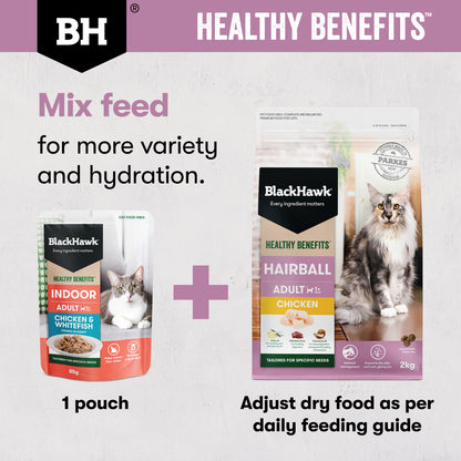 Black Hawk Healthy Benefits Chicken Hairball Adult Dry Cat Food 4KG