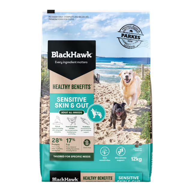 Black Hawk Healthy Benefits Skin & Gut Dry Dog Food