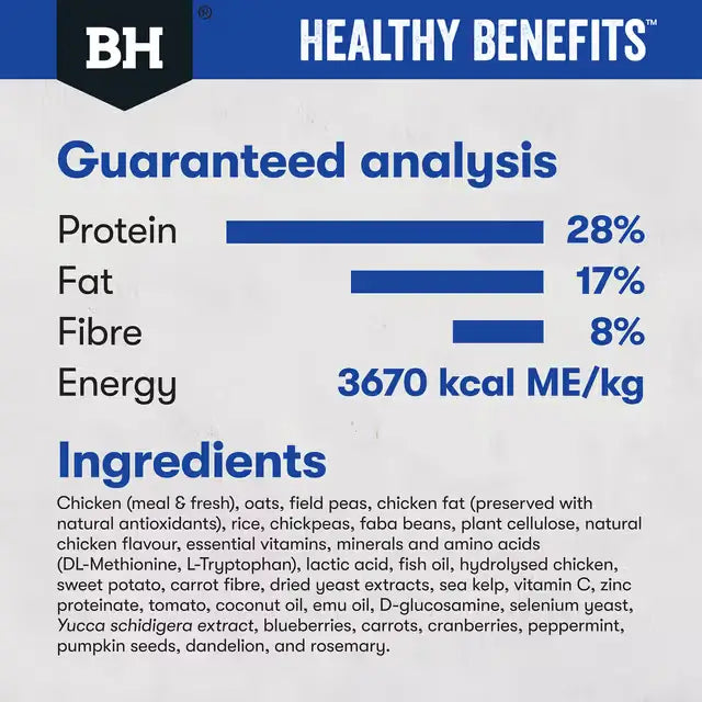 black hawk healthy benefits dental dry dog food guaranteed analysis and ingredients