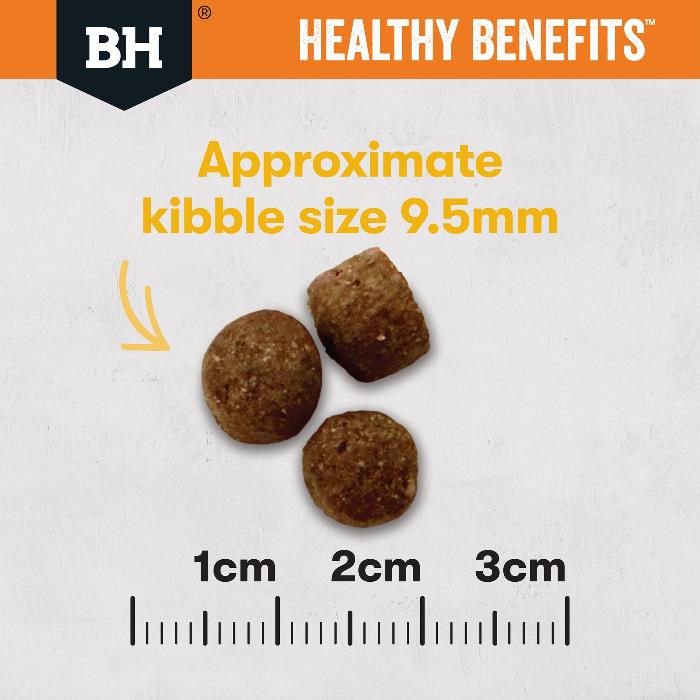 Black Hawk Healthy Benefits Chicken Weight Adult Dry Cat Food 4KG kibble size